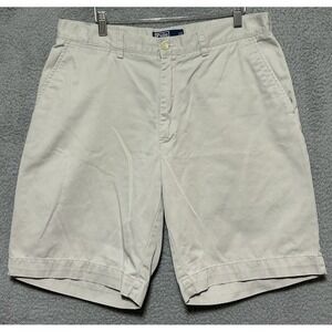 Vintage Polo Ralph Lauren Shorts Men 35X9 Beige Chino Classic Preppy Cottagecore